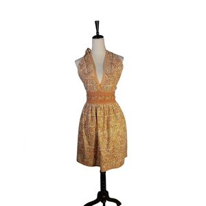 Country French Bohemian Cotton Tie On Halter Apron